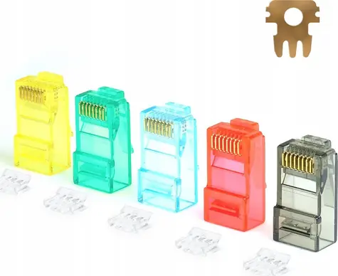Netrack RJ45 Cat6 mix barev / Konektor / UTP / lanko / 100 ks