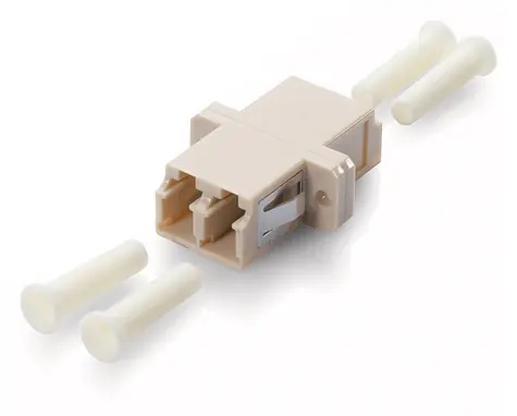 Equip LC-LC béžová / Optický adaptér / OM3 multimode / sada 12 ks