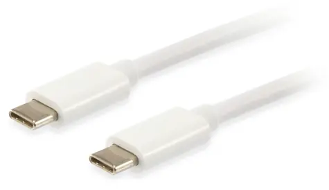 Equip USB-C - USB-C 3.2 Gen2 bílá / USB-C kabel / PD 60W / 10 Gbit/s / 4K 60Hz / 2 m