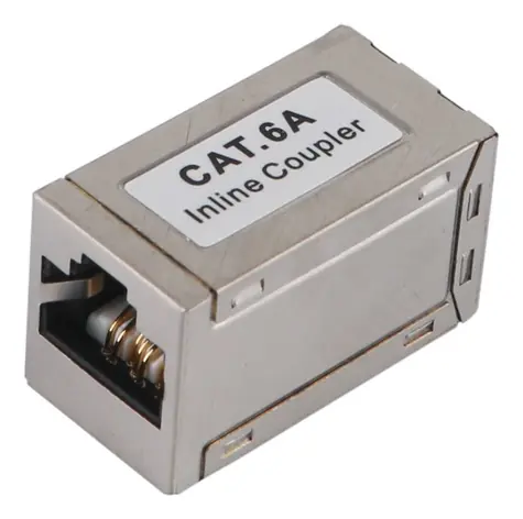 Equip Cat6a 10Gbit RJ45 spojka stříbrná / Spojka / RJ45-RJ45 / 500 MHz / Stíněná