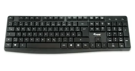 Equip Drátová klávesnice PT černá / Klávesnice / USB / 105 kláves / Plast
