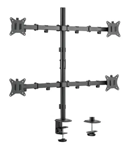 Equip stolní držák pro 4 monitory černá / Stolní držák / 17-32