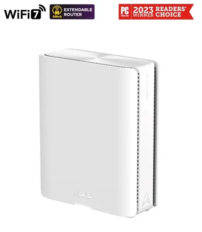 ASUS ZenWiFi BQ16 bílá 1-pack / Mesh router / Wi-Fi 7 / 2,4+5+6 GHz / AiMesh / USB 3.0