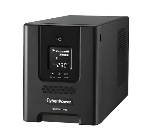 CyberPower Professional Tower LCD 2200VA/1980W / UPS / Line-Interaktivní / 9x IEC zásuvka / čistý sinus