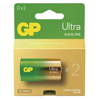 GP Ultra D LR20 / Baterie / alkalická / 1,5 V / 2 ks