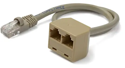 StarTech RJ45 rozdvojka šedá / Rozdvojka RJ45 / F/M konektory / 0,33 m