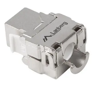 Lanberg Keystone modul RJ45 CAT.6A FTP 180° / Keystone modul / Bez nástrojů / LSA / 568A/B