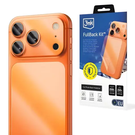 3mk FullBack Kit pro Apple iPhone 17 Pro Max / Ochranná sada zadní strany / sklo objektivu / Self-Heal
