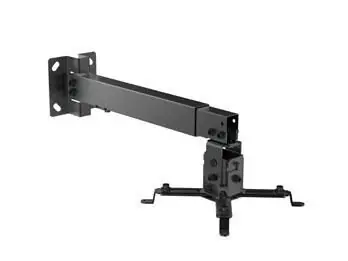 Equip Držák projektoru stropní/nástěnní černá / Držák projektoru / nosnost 20 kg / náklon -15° až 15° / ocel
