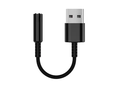 Equip USB-A - Jack 3,5mm černá / USB audio adaptér / DAC / 0,15 m
