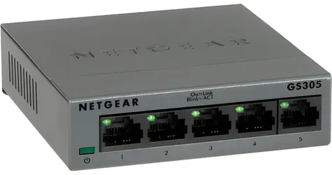 Netgear GS305 v3 černá / Switch / 5-port / 10/100/1000 Mbps / neřízený / kovové tělo
