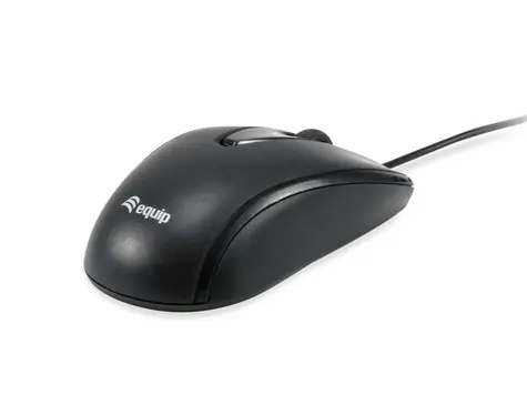 Equip kompaktní myš USB-C černá / Myš / drátová / optická / 1200 DPI / 1,5 m