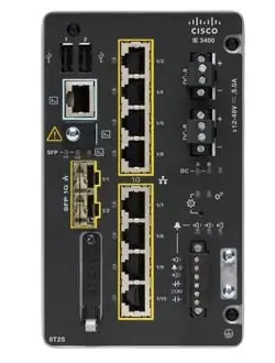 Cisco Catalyst IE3400 / Průmyslový switch / 8x GbE RJ-45 / 2x GbE SFP / Modulární / Network Essentials