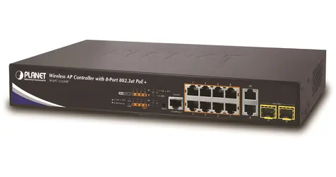 Planet WAPC-1232HP / WLAN kontrolér / pro 32x AP / 10x LAN / 8x PoE / 2x SFP / L2/L3