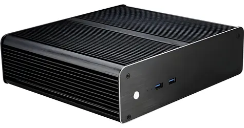 Akasa Euler T Plus černá / Skříň / Thin Mini-ITX / Pasivní chlazení / hliníková