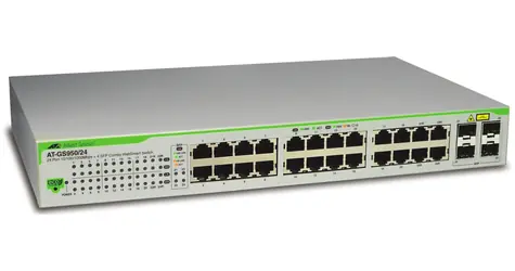Allied Telesis L2 switch 24x GbE 4x SFP / Switch / řízený / 24x GbE RJ-45 / 4x SFP / bez PoE
