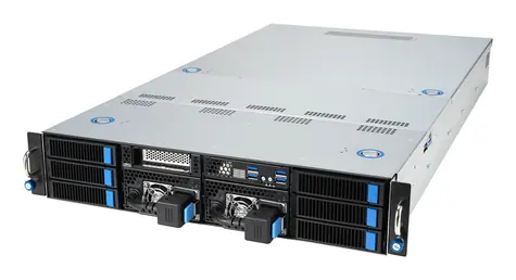 ASUS ESC4000A-E12-SKU1 stříbrná / Server / Socket SP5 / AMD EPYC 9004 / DDR5 / 8x3.5
