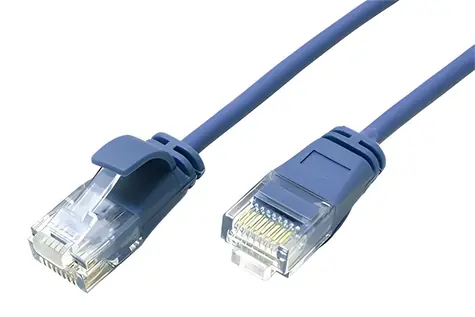 Roline UTP patch kabel modrý / Patch kabel / Cat 6a / tenký / LSOH / 1 m