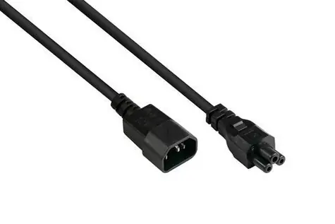 Good Connections C14-C5 prodlužovací kabel černá / Prodlužovací kabel / C14-C5 / 1 m / 0,75 mm2 / 2,5 A / 250 V