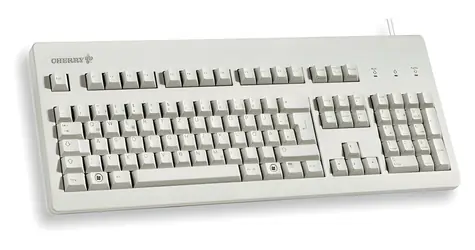 CHERRY G80-3000 MX Brown šedá / Kancelářská klávesnice / drátová / USB / US layout