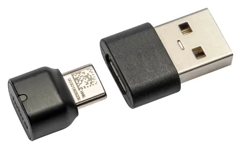 Jabra adaptér USB-C(F) na USB-A(M) černá / Adaptér / redukce portu