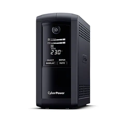 CyberPower VP700ELCD černá / Záložní zdroj UPS / Line-interactive / 700 VA / 390 W / LCD displej