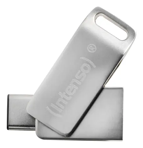 Intenso cMOBILE Line stříbrná / USB flash disk / USB-C a USB-A / 32GB / USB 3.2 Gen 1