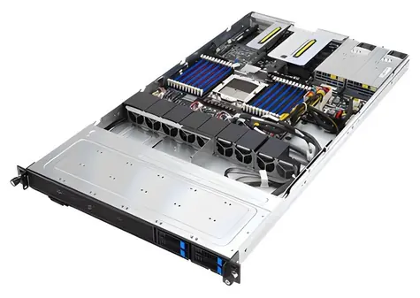 ASUS RS501A-E12-RS4U černá / Server / AMD EPYC 9004 / 24x DDR5 / 4x NVMe5/SATA / 2x GbE / rPS 1600W 80+ Titanium