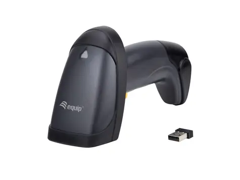 Equip Čtečka čárových kódů 1D bezdrátová / Čtečka čárových kódů / 2,4 GHz / nabíjecí stojánek / černá