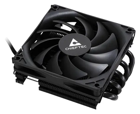 Chieftec CAC-S92PWM-LP45 černá / Chladič CPU / Nízkoprofilový / 92 mm PWM / 45 mm / LGA1700, AM4, AM5