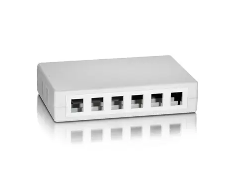 Equip Zásuvka pod omítku 12-Port bílá / Zásuvka pod omítku / Keystone / 12 portů / nestíněná