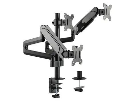 Equip stolní držák pro 3 monitory černá / Stolní držák pro monitor / 17-27