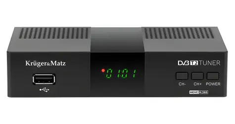 Kruger&Matz KM0550D / Set-top box / DVB-T2 / H.265 HEVC / HDMI / USB