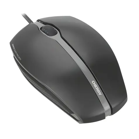 Cherry GENTIX Silent černá / Myš / drátová / optická / 1000 DPI / tiché tlačítka