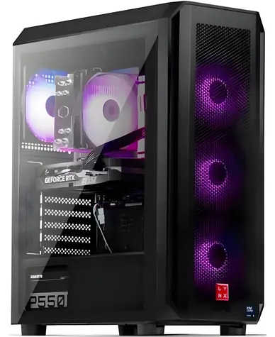 LYNX Challenger černá / Herní počítač / Intel Core Ultra 5 225F / 16GB / 1TB SSD NVMe / RTX 5060 Ti 8GB / W11H