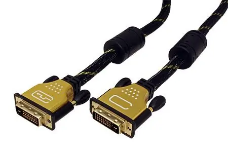 Roline Gold DVI-D(M) - DVI-D(M) kabel / DVI kabel / Dual Link / Zlacené konektory / Ferity / 2 m