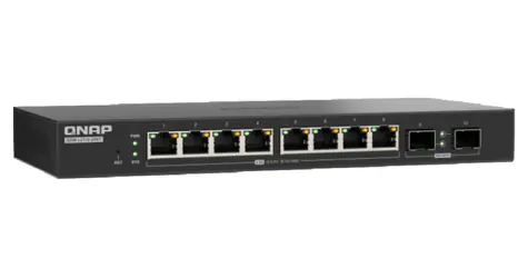QNAP QSW-L2110-10T / Switch / 8x 2,5GbE RJ45 / 2x 10GbE RJ45 / Lite Managed