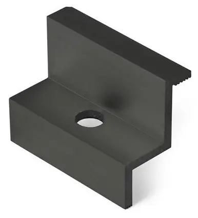 OEM úchyt panelu krajní černý / Úchyt panelu / Pro panel 35 mm