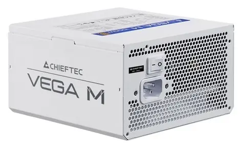 Chieftec Vega M PPG-850-CW bílá / Zdroj ATX / 850W / ATX 3.1 / 80 PLUS Gold / Plně modulární