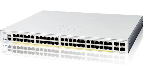 Cisco Catalyst C1200-48P-4X / Switch / 48x GbE RJ-45 / 4x SFP+ 10G / PoE+ 375W / REFRESH