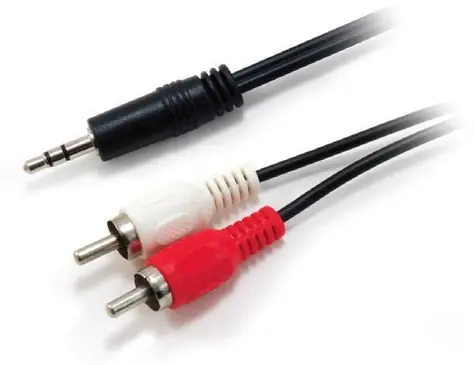 Equip Audiokabel Jack 3,5mm - 2x RCA černá / Audio kabel / 2,5 m