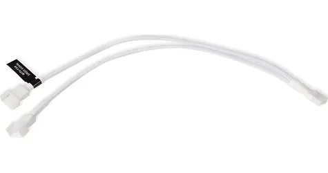 Alphacool Y-Splitter 4-Pin na 2x 4-Pin PWM bílá / Kabel / PWM rozbočovač / 30 cm