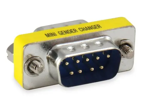Equip Gender adaptér DB9 M/M mini stříbrná / Redukce / Sériový port RS232
