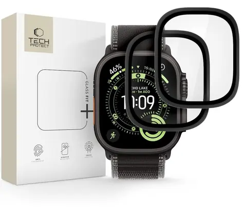 Tech-Protect ochranné sklo pro Apple Watch Ultra 49mm černé / Ochranné sklo / 2 ks v balení