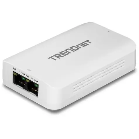 TRENDnet TPE-BE200 / PoE extender / Gigabit / 2x PoE+ výstup / dosah 200 m