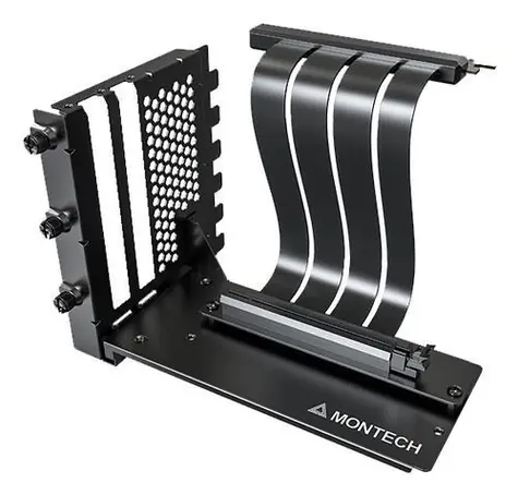 Montech Vertical GPU Mounting Kit + PCIe 4.0 riser kabel černá / 20 cm