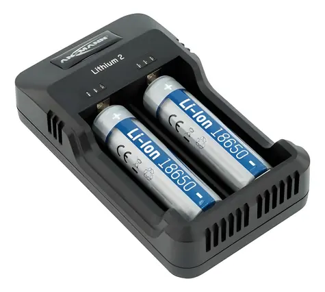 Ansmann Lithium 2 / Nabíječka / Li-Ion / NiMH / AA, AAA, 18650 a další / USB