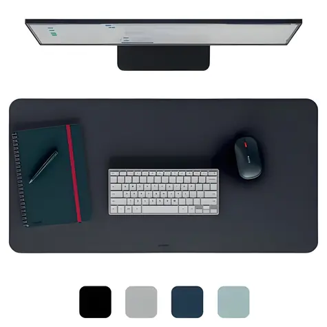Leitz Podložka na stůl PVC černá / Podložka na stůl / 80 × 40 cm