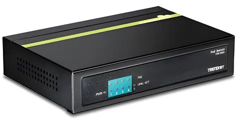 TRENDnet 5portový switch PoE 40W / Switch / 5x 10/100 Mbps / PoE