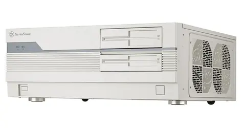 SilverStone SST-FLP01W krémová / PC skříň / HTPC / ATX / Bez zdroje / USB-C